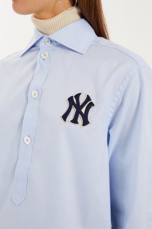 Хлопковая рубашка с патчем NY Yankees Gucci 47098492 вариант 2