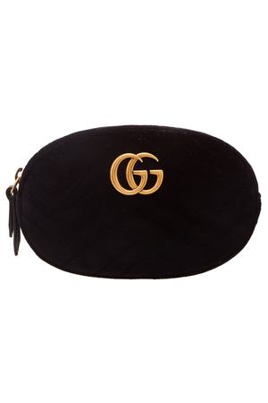 Черная поясная сумка GG Marmont Gucci 47098499