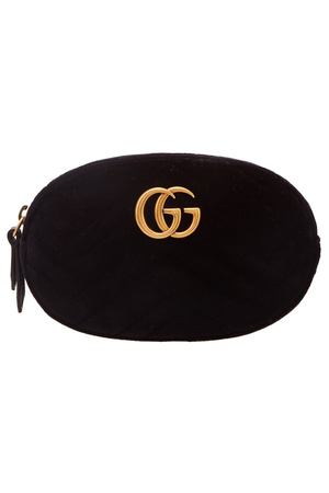 Черная поясная сумка GG Marmont Gucci 47098499 вариант 3 купить с доставкой