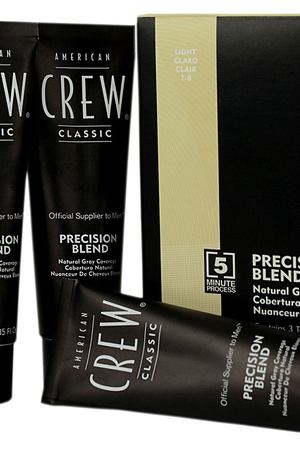 AMERICAN CREW 7/8 краска для седых волос, блонд / Precision Blend 3*40 мл American Crew 7206676000 купить с доставкой