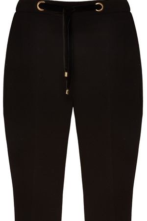 Черные брюки с золотистыми люверсами Terekhov Girl 213898776 купить с доставкой