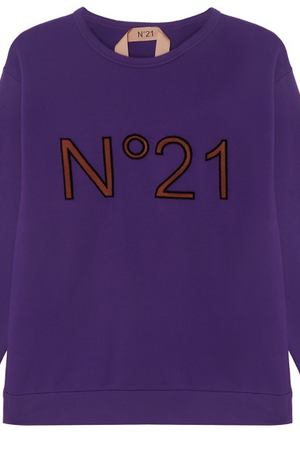 Фиолетовый свитшот с логотипом №21 3598815