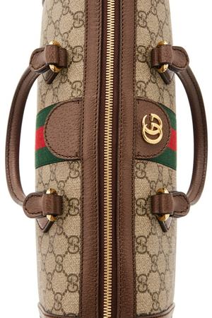 Бежевая сумка Ophidia с монограммами Gucci 47099013