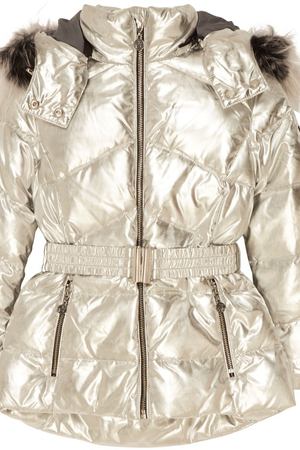 Серебристая куртка с меховой отделкой Junior Republic 206098807