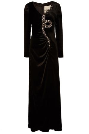 Черное платье со стразами Valentino 21098930 вариант 2 купить с доставкой