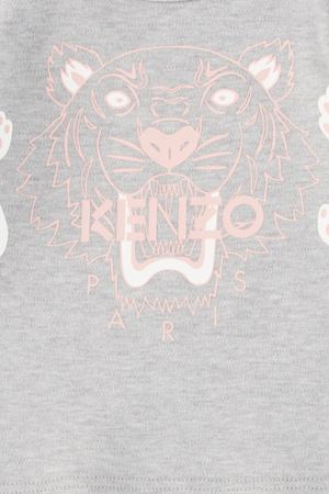 Серый лонгслив с цветной отделкой Kenzo 156799330