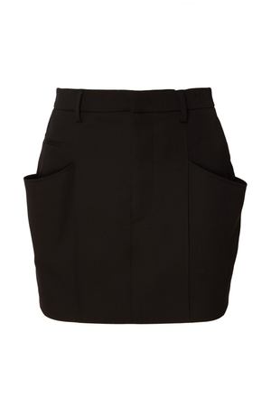 Черная шерстяная мини-юбка Rabea Isabel Marant 14099061 вариант 3 купить с доставкой