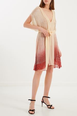 Градиентное платье с отделкой Elisabetta Franchi 1732100146 купить с доставкой