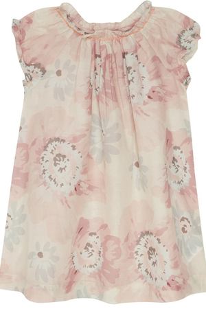 Платье с розовым цветочным принтом Bonpoint 1210100319