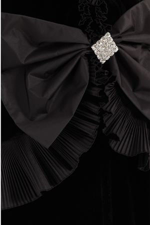 Черное платье с высоким разрезом Alessandra Rich 3100717
