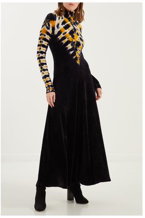 Длинное платье с абстрактным узором Proenza Schouler 182100684 вариант 3