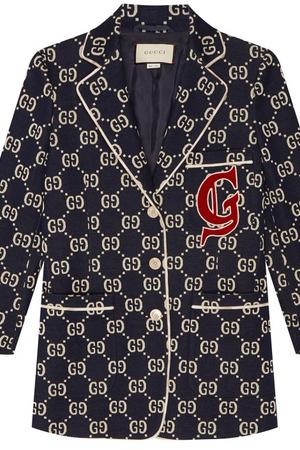 Хлопковый жакет GG Gucci 470100688