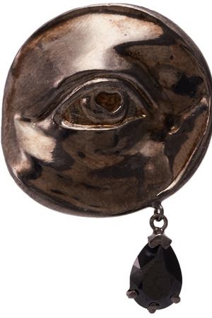 Черное кольцо Straight in the eye Caviar 1681100821