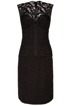 Платье миди с кружевной отделкой Stella McCartney 193100606 вариант 2