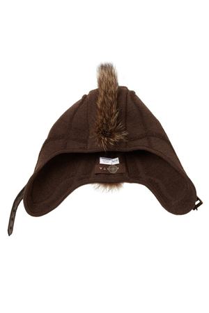 Комбинированная коричневая шапка Korta 2697100902 купить с доставкой