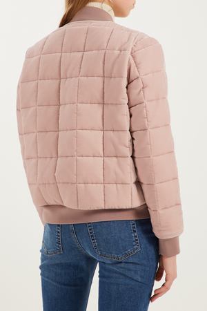 Розовая стеганая куртка Stella McCartney 193100977