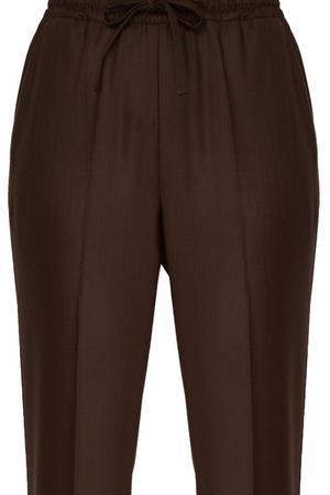 Коричневые шерстяные брюки P.A.R.O.S.H. 393101601 купить с доставкой