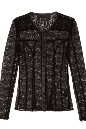 Черная кружевная блузка Alexander Wang 367101739 вариант 2