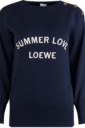 Шерстяной джемпер  Loewe Loewe s3189430sm Синий