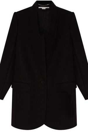 Черное пальто из шерсти Stella McCartney 193101020 купить с доставкой