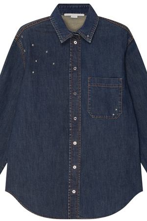 Джинсовая рубашка с отделкой Stella McCartney 193101063 купить с доставкой