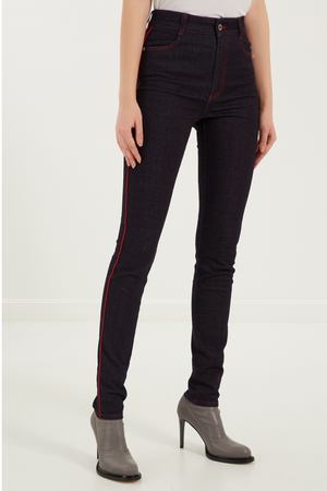 Облегающие джинсы с контрастной отделкой Stella McCartney 193101249 вариант 2 купить с доставкой