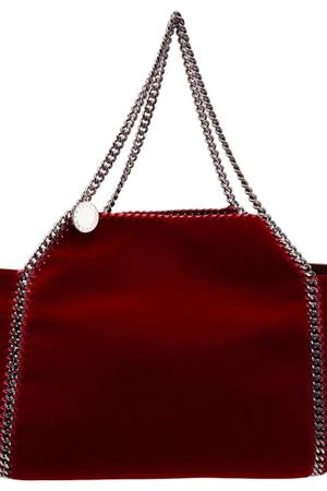 Красная сумка с серебристой отделкой Stella McCartney 193101260 купить с доставкой