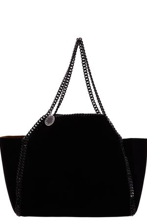 Черная сумка с цепочками Stella McCartney 193101261