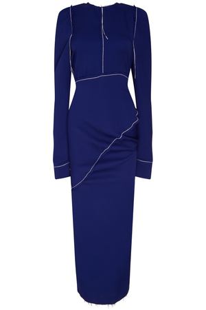Синее деконструктивное платье Marni 294101412 вариант 2