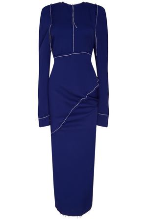 Синее деконструктивное платье Marni 294101412 вариант 3