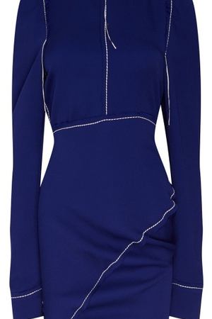 Синее деконструктивное платье Marni 294101412 купить с доставкой