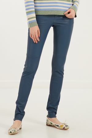 Голубые брюки Gucci 470101605 вариант 2 купить с доставкой