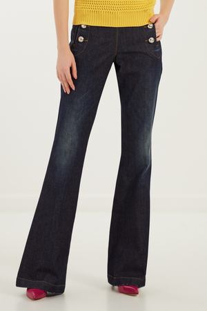 Синие джинсы с пуговицами Gucci 470101737 вариант 2