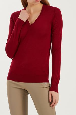 Бордовый пуловер Gucci 470101781