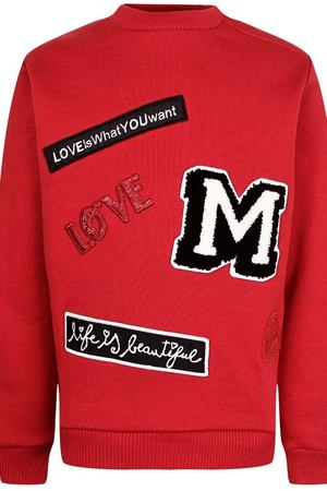 Красный джемпер с аппликациями Dolce & Gabbana Kids 1207102280 купить с доставкой