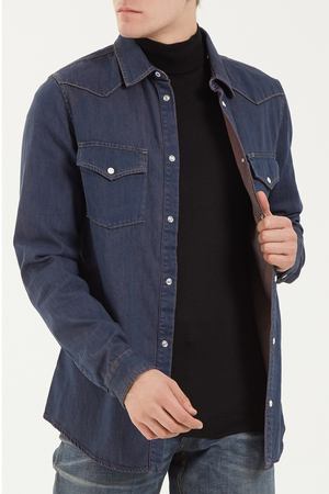 Синяя джинсовая рубашка Gucci 470101546 вариант 2