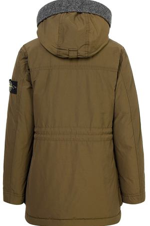 Коричневая куртка с карманами Stone Island 1329102572