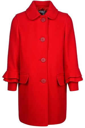 Красное пальто с воланами Simonetta 1327102587