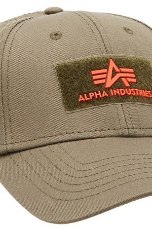 Кепка цвета хаки Alpha Industries 2756101434 купить с доставкой