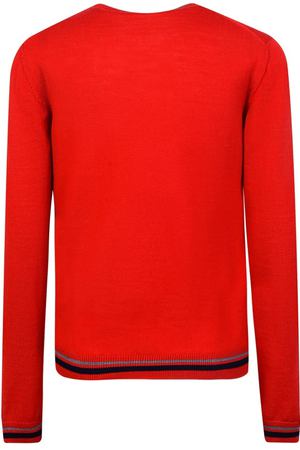 Красный шерстяной джемпер с надписью Dolce & Gabbana Kids 1207102629