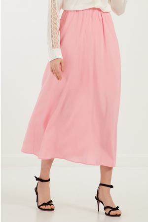 Розовая шелковая юбка Amina Rubinacci 2158102078