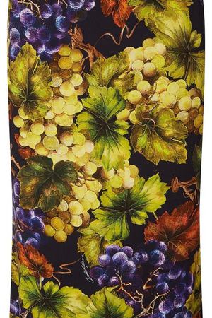 Юбка с виноградным принтом Dolce & Gabbana 599101126