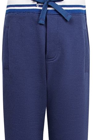 Голубые брюки с эластичным поясом Dolce & Gabbana Kids 1207102942