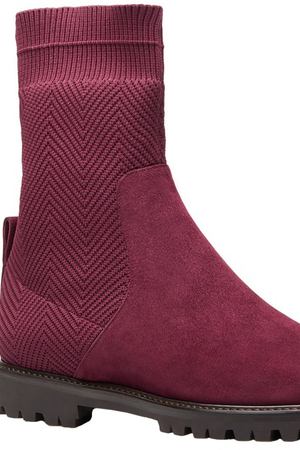 Бордовые ботинки Verbier Bootie Flat Aquazzura 975103371