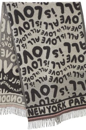 Серый шарф с рисунком Stella McCartney 193100990 купить с доставкой