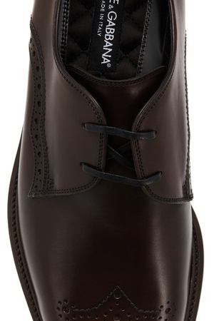Темно-коричневые туфли Dolce & Gabbana 599101286 вариант 2