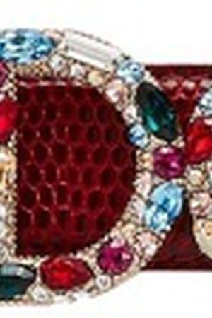 Красный ремень с кристаллами Dolce & Gabbana 599101185