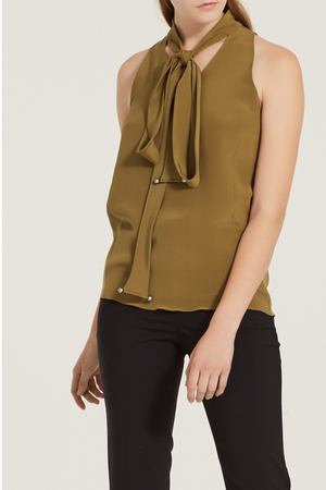 Блуза без рукавов цвета хаки Chapurin 778102924 вариант 2 купить с доставкой