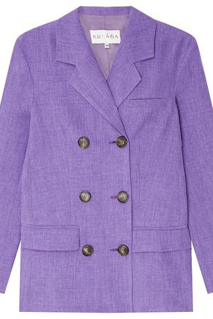 Двубортный фиолетовый пиджак Kuraga 2615102209