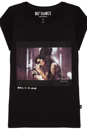 Черная футболка с фотопринтом Jade — Amy Winehouse Ko Samui 2184102304